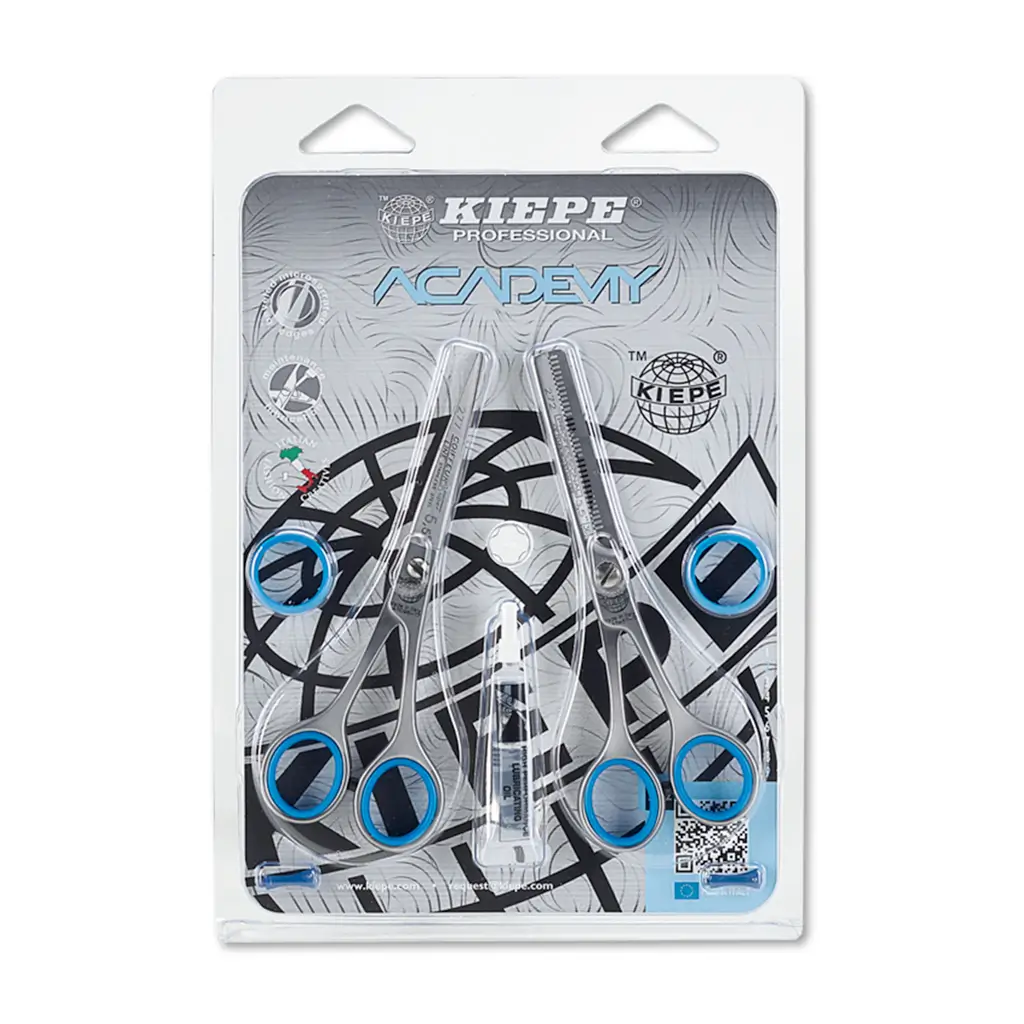 Academy Standard Set 1 Pakiranje proizvoda Kiepe Professional Academy Set škare i efilirke od 5.5" inča.