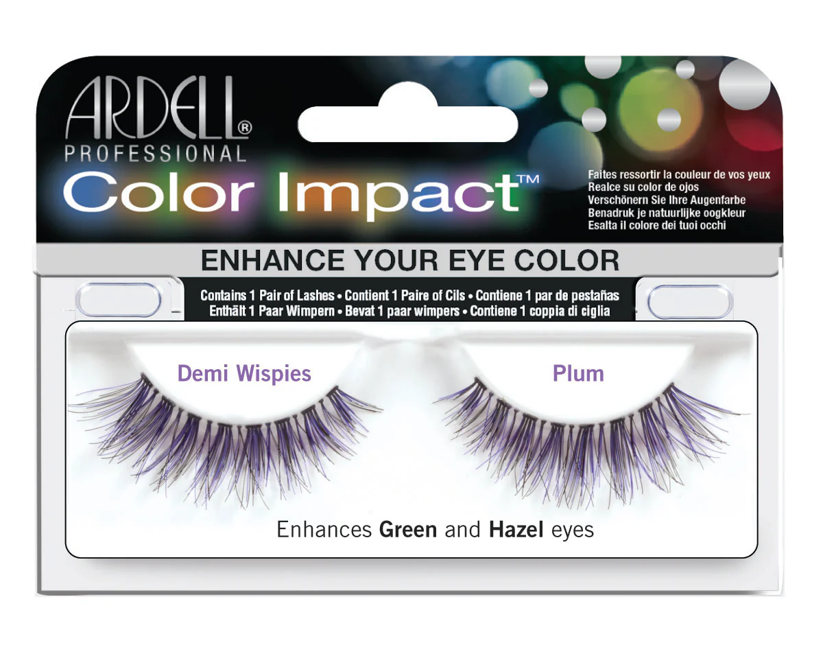 Color Impact Lashes 2 Ardell umjetne trepavice Color Impact Demi Wispies Plum