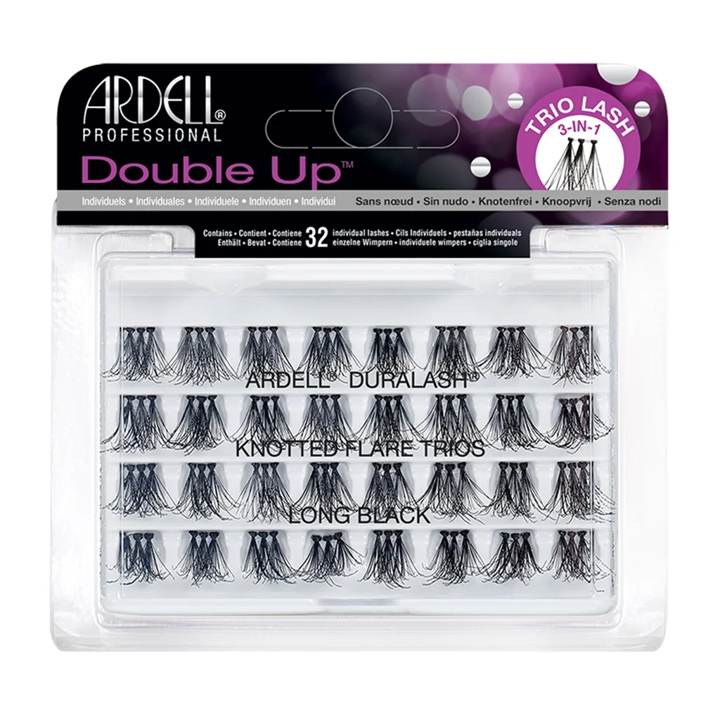 Double Up Knotted Flare Trios Lashes 2 Ardell pojedinačne umjetne trepavice Double Up Knotted Flare Trios Long