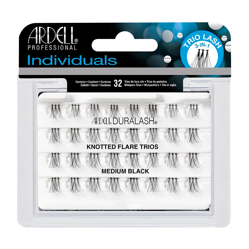 Individuals Knotted Flare Trios Lashes 1 Ardell pojedinačne trepavice Individuals Knotted Flare Trios Medium