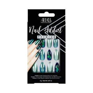 Ardell umjetni nokti Nail Addict Premium Green Glitter Chrome