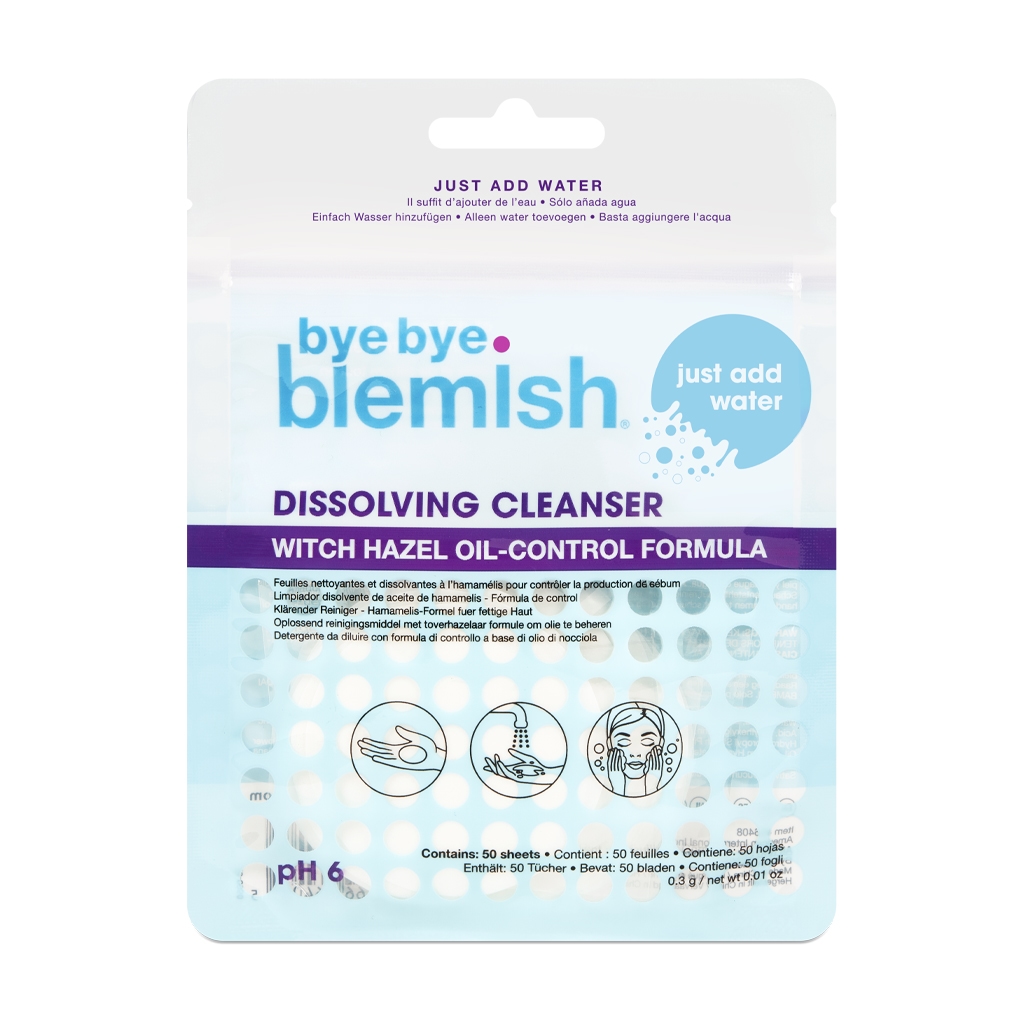 Dissolving Cleanser 1 Pakiranje proizvoda Bye Bye Blemish Dissolving Cleanser sheets od 950 listića