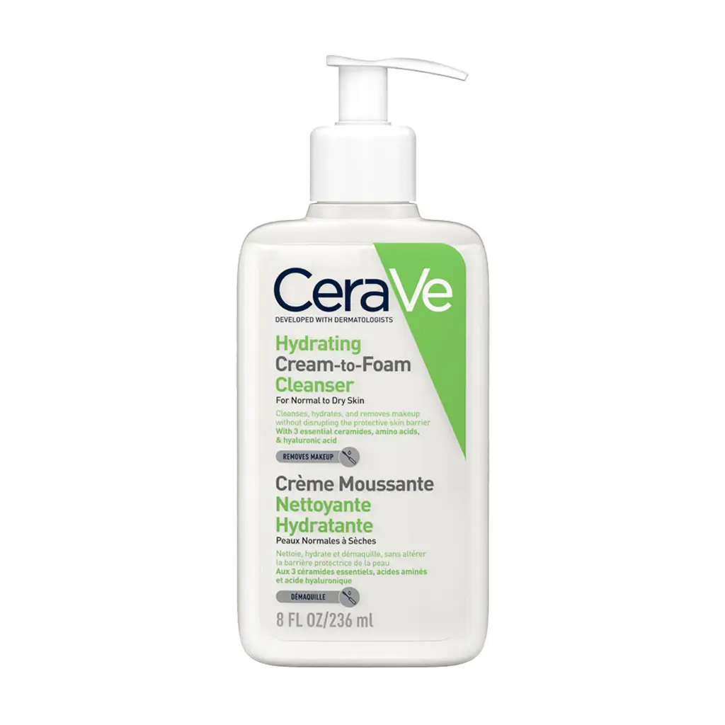 Hydrating Cream-to-Foam Cleanser 1 Proizvod Cerave Kremasto pjenušava emulzija za čišćenje normalne do suhe kože od 236ml