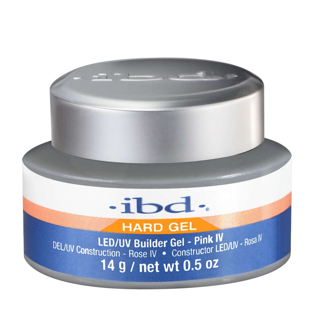 Builder Gel Pink IV 1 Pakiranje proizvoda IBD Led/UV gradivni gel za nokte topla pink IV od 14 grama