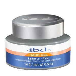 Pakiranje proizvoda IBD UV gradivni gel za nokte bijeli od 14 grama.