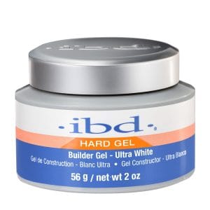 Pakiranje proizvoda IBD UV gradivni gel za nokte ultra bijela od 56 grama.