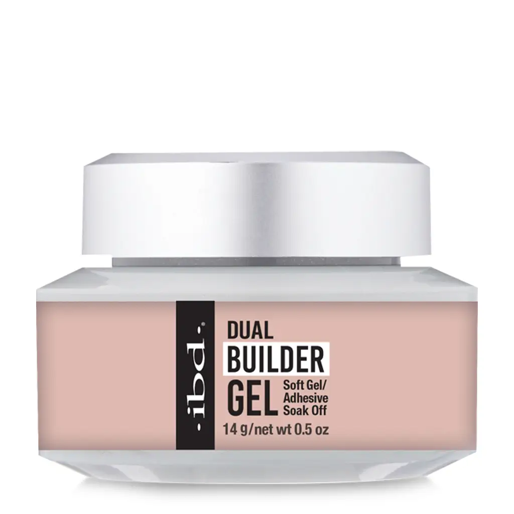 Soft Dual Builder Gel 1 Pakiranje proizvoda IBD Dual Builder Gel Barely Nude od 113 grama