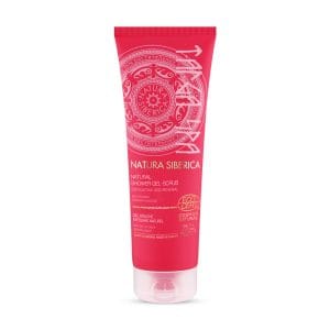 Paketimi i produktit xhel dushi për piling Natura Siberica taiga spa në një paketim prej 200 ml