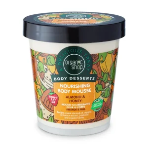 Pakiranje proizvoda Organic Shop Body Desserts Nourishing balzam za tijelo Almond & Honey od 450ml