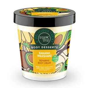 Pakiranje proizvoda Organic Shop Body Desserts Repairing krema za tijelo Banana Milkshake od 450ml
