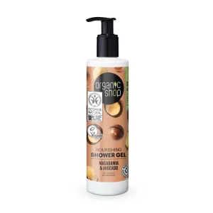 Pakiranje proizvoda Organic Shop Nourishing Gel za tuširanje Macadamia & Avocado od 280ml