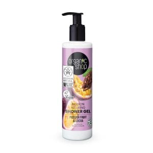 Pakiranje proizvoda Organic Shop Passion Alluring Gel za tuširanje Passionfruit & Cocoa od 280ml