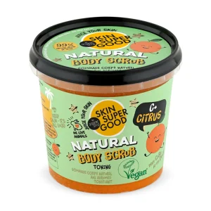 Scrub trupi organik, agrume super i mirë për tonifikimin e lëkurës 360 ml.