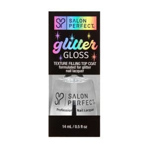 Pakiranje proizvoda Salon Perfect Glitter Gloss Dry-Fast Top Coat prozirni od 14ml