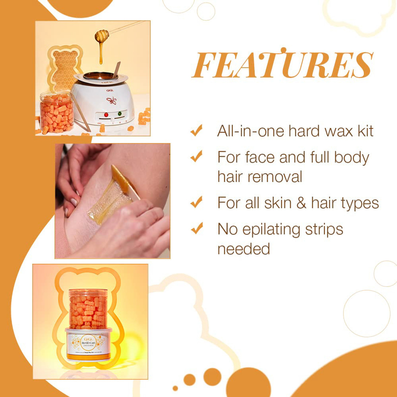 Honee Bear Hard Wax Kit 2 Honee Bear Hard Wax Kit - Image 2